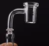 Quartz Banger 2EM1 Quartz prego 10 milímetros 14 milímetros 18mm Limpar acessórios fumadores dab joint rig cap carb do sexo feminino / masculino