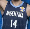 2019 Dünya Kupası Takımı Basketbol Forması Arjantin 12 Marcos Delia 3 Luca Vildoza 9 Nicolas Brusino 10 Maximo Fjellerup 4 Luis Scola Garino