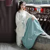 New Arrival Hanfu For Women Green Embroidery Dance Costume Traditional Stage Wear Folk Dress Oriental Festival Outfit DC1846