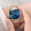 Reloj de mujer Marca Olevs Reloj de mujer Reloj de pulsera de cuarzo ultrafino de acero inoxidable dorado para mujer Reloj resistente al agua de lujo Y19051503