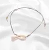 Boho kwast shell hanger enkelband voor vrouwen meisje grijze touw verstelbare enkelsten armbanden strand voet sieraden