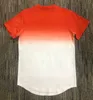 T-shirts Fashion Casual Short Sleeve Gradient siksilk O-Neckt-shirt för män Kläder 2021 Märke T-shirt