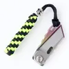 QingGear, cuchillo táctico de Paracord hecho a mano, llavero con cordón, herramienta, cordón, tiradores de cremallera con cuentas de calavera, trenza cuadrada, equipo para exteriores