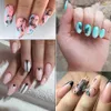 1 pcs Adesivi per lettera bianca nera per chiodi a foglia di trasferimento lineare di trasferimento lineare decorazioni per nail art 3D SAF564-573-1