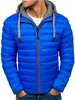 Parkas en duvet pour hommes ZOGAA chaud hiver coton rembourré vestes décontracté à capuche fermeture éclair manteaux hommes solide coupe ajustée veste bouffante pardessus