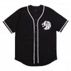 Seven Lions Baseball Jersey Singer 19 Heren Wit Zwart Gestikt Fashion versie Diamond Edition Jerseys