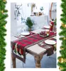 Tabela Runner Innovative Partido Crafts NOVO Decorações de Natal algodão e linho Toalha de Mesa Printed Bandeira Dinner Table Decor Interior