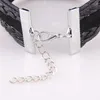Wholesale- Little MingLou Infinity love Country ITALY Bracelet heart Charm leather wrap men bracelets & bangles for Women jewelry