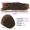 Partihandel Spring Twist Crochet Braids Hair Extension Ombre Blond Boouncy Marley Twist Crochet Braids Hair Extensions Ombre Blond Fashio