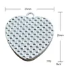 I Heart Ciondolo Circle Charm Charms Ciondolo per DIY Collana Bracciale Creazione di gioielli Accessori fatti a mano