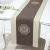 250x33 cm Long New Dinner Party Table Runner Kinesisk Broderi Lucky Home Dekor Rektangel Bomull Linen Tea Table Cloth Dining Table Mats