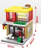 Bâtiments de boutique Mini Street Mini Street Migro Shop Model Model Ice Cream Assembly Bricks Enfants Education Cadeaux de Noël Toys d'anniversaire pour enfants