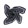 Vintage Silk Feel Satin Small Flower Scarf Hair Tie Band Ladies Fashion Leopard Print Bandana Handkerchief Head-Neck Daily Use