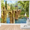 chic patio wall hanging decoration nature scenery tapestry large decorative picture living room farmhouse tenture mural