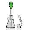 7.5inch Mini Oil Rigs Heady Glass Bong narghilè Pipa da fumo Accessorio unico per bong ad acqua con Banger da 14 mm