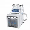 H2O2 6 i 1 Hydrafacial väte Syre Hydrofacial Dermabrasion Machine Skin Peel Facial Skin Scrubber Ansiktsskönhet Deep Cleanser Machine