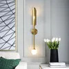 Nordic miedziany Ściana LED Ściana światła Nowoczesna ściana sconce światła sypialni światła ścienne Oprawa Home Indoor190c