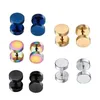 Colorful Stainless Steel Barbell Ear Stud Body Dumbbell Earrings Body Piercing Jewellery For Men and Women