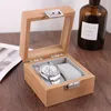 Boîte de montre en bois organisateur de stockage pour horloge montres présentoir support de stockage boîtes à bijoux meilleur cadeau