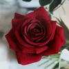 10 PCS Lot Simulering Rose Heads Artificial Curled Edge Rose Flowers For Wedding Bakgrund Väggblomma Arrangemang Tillbehör FA283B