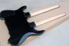 Double Neck Headless Electric Guitar med svart hårdvara, kroppsbindning, Rosewood Fingerboard, kan anpassas