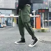 ZK Harajuku hommes hors fermeture éclair blanc Cargo pantalon 2019 Hip Hop Multi poches Baggy Harem survêtement pantalon mâle décontracté Streetwear pantalon