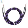 300pcs/lot Snake Pattern 1.5M Audio Cable 3.5mm Male To Male Audio Stereo Aux Cable Cord for TV Computer MP3 for Smartphone