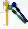 Glass Pipes Smoking blown hookah Manufacture Hand-blown bongs Colorful Three Wheel Colorful Ball Direct Boiling Pot