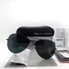 Top Quality Tempered Glass Lens Luxury Men Women Sunglasses UV400 Brand Eyewear Plate Mirror Vintage Driver Goggles Pilot With Box7846900