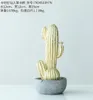Planta de simulación nórdica cactus vieja decoración de resina ornamento gabinete de televisión mesa de café interior decoración creativa