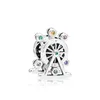 Autentisk 925 Sterling Silver Color Cz Diamond Ferris Wheel Charms Original Box för Pandora Bead Charms för smycken Making Accesso276Q