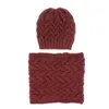 M226 automne hiver femmes tricot chapeau + cou chaud 2 pièces ensemble bonnets chapeau chapeau Crochet chapeau chaud foulard