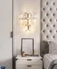 아름다운 침실 크리스탈 벽 현대 보루 Dia26 * H26cm 광택 LED 거실 wandlamp 조명