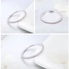 Owlesilver Pink Crystal Wedding Wedding Женские кольца для женщин простая модная свадьба годовщина валентинка Day Day Jewelry5183237