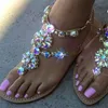 Yaz Kadın Sandalet Parlatıcı Çiçek Bayanlar Ayakkabı Açık Çevirme Terlik Kız Flats Platform Plaj Slaytları Gladitor Mujer