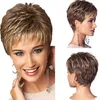 Short Bob Synthetic Wigs For Black Women Simulation Human Hair Wig perruques de cheveux humains Pelucas