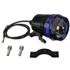 12V 30W Motorcycle LED U3 Anjo Eye Driving Nevoeiro Ponto Faróis Hi / Lo do Flash Lamp - Azul