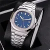 Montre Nautilus Homme Montres Automatiques Homme 5711 Bracelet Argent Bleu Inoxydable Homme Mécanique Orologio di Lusso Wristwatches282n