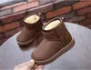 Sapatos mais novos para crianças Inverno Inverno Botas de neve Botas impermeabilizadas de camurça de camurça bebê