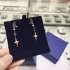 Al por mayor-2019 Shi jia misteriosa luna estrella perla colgante collar pendientes elemento de cristal starmoon pendientes