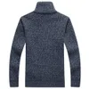 Fashion-New Cardigan Mens Cardigans Knitwear Zipper Swetry Ciepłe Polar Bluza Bluza Casual Bluzy na jesień Zima