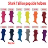 Groothandel Sublimatie Neopreen Popsicle Houders Shark Shark Tail Popsicle Cover Gekleurde Blank voor Sublimatie Hot Press Print