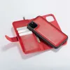 Telefon Fall Leder Brieftasche Fall Magnetische 3in1 Abnehmbare Abdeckung Fällen Für iPhone 11 Pro xs Max 7 8 für Samsung note10 S10 Plus