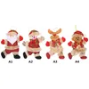 Kerstboomdecoratie Hanger Santa Claus Sneeuwman Elanden Doll Opknoping Ornamenten Xmas Tree Venster Opknoping Decoratie