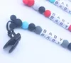 Chaîne de sucette pour bébé Perles en silicone Porte-clip factice Clips de sucette mignons Chaînes de sucette pour bébé Jouets à mâcher