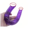 Großhandels-Sexprodukte 17,7 Zoll flexibler Doppeldildo, langer Doppeldildo Dong Penis, lesbischer Doppelpenis, Doppelpenetrationsdildos