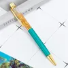 Kreative Goldfolie Kugelschreiber Flow Liquid Metal Signature Business Pen Schule Bürobedarf Schreibstift