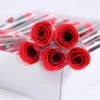 Artificial Rose Carnation Flower Single Soap Flowers for Valentines Mother Teachers Day Gift Wedding Decoration