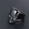 Vintage Men039S rostfritt stål Skullringar Gotiska skalle Ben Biker Finger Ring Smycken för man högkvalitativa tillbehör Orame6647196