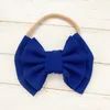 Cute Big Bow Hairband Baby Girls Toddler Kids Elastic Headbands Knotted Nylon Turban Head Wraps Bow-knot Hair Accessories